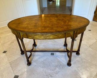 Theodore Alexander oval entry table