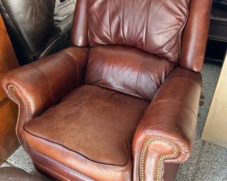 Leather swivel/rocking chair