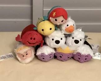 CCM056 Nineteen Finding Nemo, Little Mermaid & Sealife Tsum Tsum Plushies 