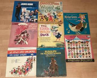 CCM306 Vintage Vinyl Children’s & Movie Soundtrack Records 