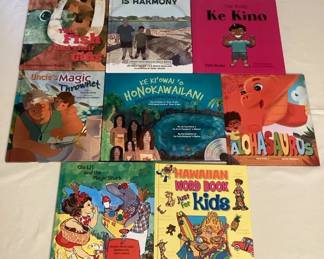 CCM031 Eight Children’s Hawaiian Hardcover Books 