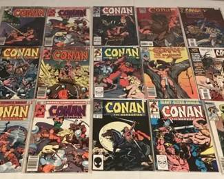 CCM032 Fifteen Vintage Marvel Conan The Barbarian Comic Books