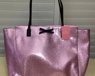 CCM102 Kate Spade Glittery Pink Tote Bag New