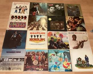 CCM303 Sixteen Vintage Vinyl Records Including The Beatles