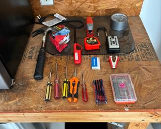 Hand Tools On Workbench