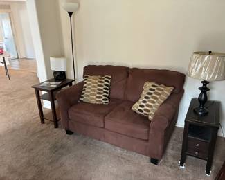Loveseat And Side Tables