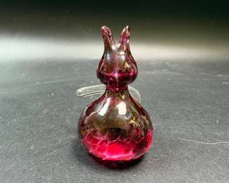 Art glass cat figurine