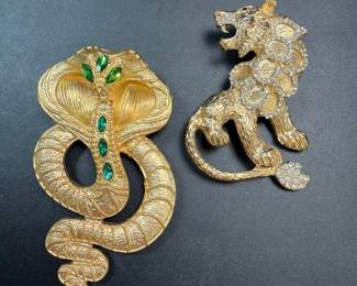 Large brooches