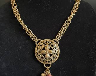Vintage medallion necklace