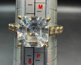 Sterling silver CZ ring