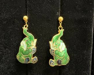 Cloisonne earrings