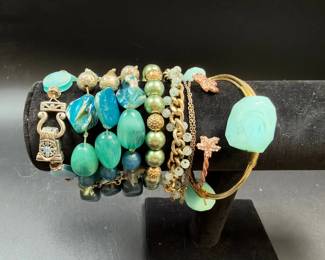 Bracelet lot: ocean blue