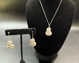 Sterling silver jewelry set