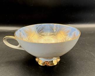 Art deco porcelain teacup