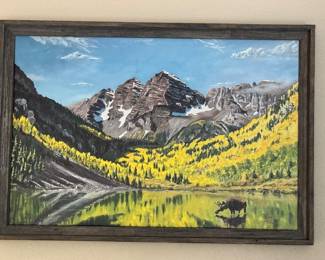 Maroon bells, canvas print by Ryan Hill $250