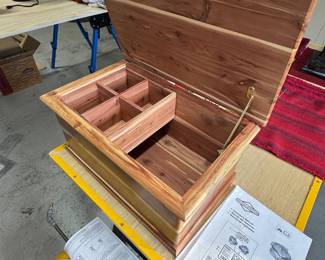 Cedar chest solid cedar. $175.