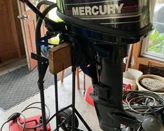 Mercury 8 horse long shaft motor.  Presale $450