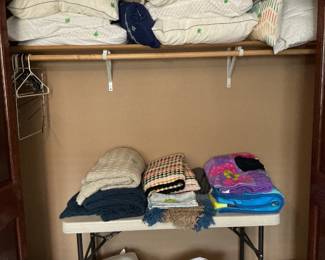 Lots of linens and sheets