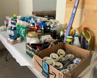 Garage and cleaning products