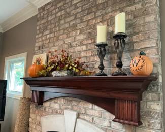 Fall decorations and candles