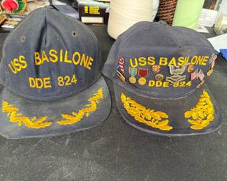 Vtg Navy Hats