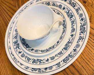 VTG Blue Correlle  Old Town Pattern