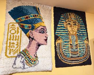 Vtg Rug Art