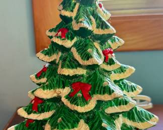 Vtg Ceramic Christmas Tree