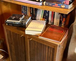 Nice VHS Locing Cabinet & Books