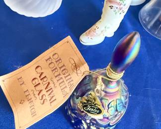 Vtg Original Fenton Carnival Glass Bell