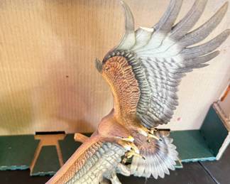 Vtg Eagle Porcelain Statue