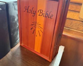 Holy Bible Wooden Box