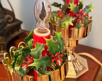 Vtg Light Up Christmas Candles