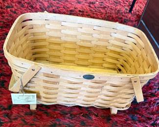 Vtg Wicker Handmade Basket