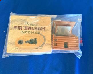 Vtg Fir Balsam Incense & Cabin