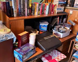 Office Desk, Supplies & Books