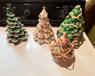 Vtg Ceramic Trees