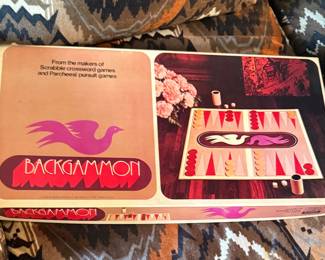 Vtg Backgammon Game