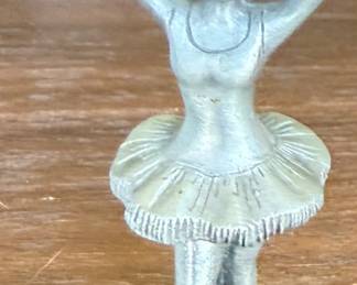 Vtg Pewter Balerina, small