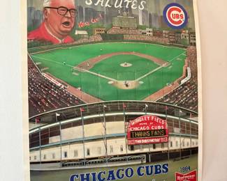 Very g Chicago Cubs Harry poster! “Holy Cow”