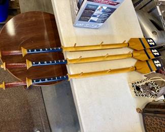Decorative Varsity Rowing Oar coat racks