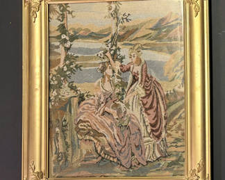Lot 51: Vintage Framed Tapestry