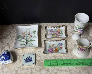 Lot 58: Vintage Lot of Smalls Limoges, Minton etc