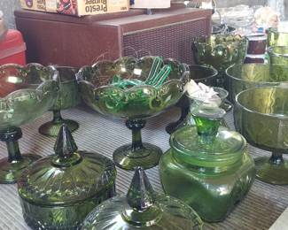 Indiana Compote, candy dishes and apothecary jars