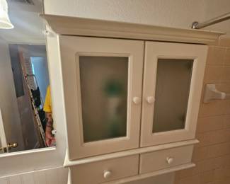 Wooden bathroom cabinet $45