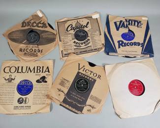 383 Lot 390 Vintage 78 RPM records