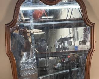 194 Lot 203 Vintage wood wall mirror