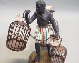 107 Lot 116 Petites Choses Nubian Blackamoor bird seller
