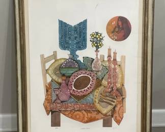 059 Lot 354h Framed pencil signed print