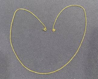 055 Lot 445h 14 karat gold chain